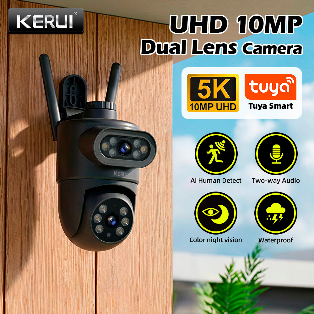 Home Cinema Wall Panels - Cámara IP KERUI 5K 10MP HD