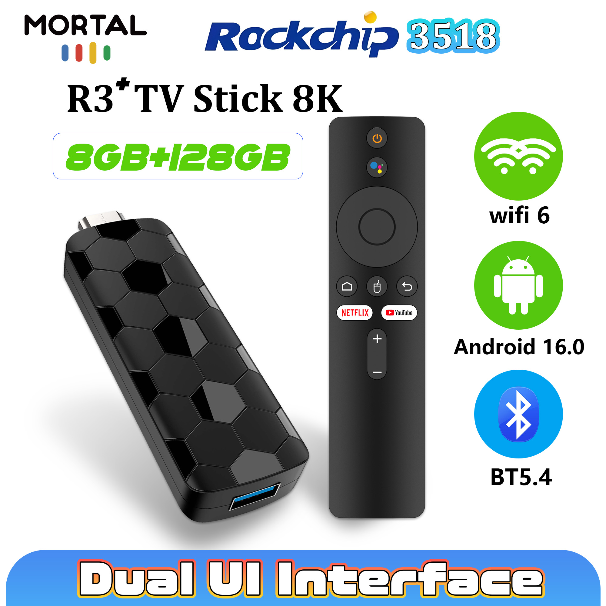 Home Cinema App - TV Stick Mortal R3+ Android 16,