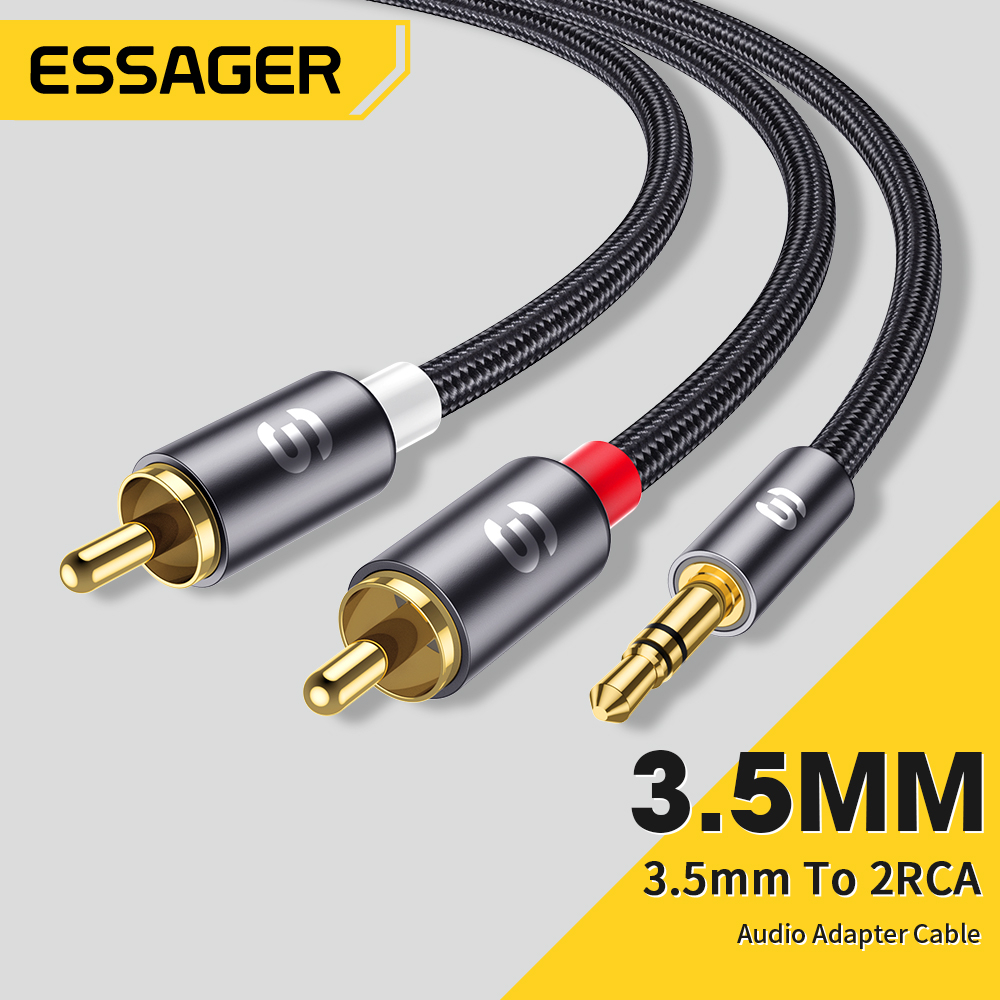 Home Cinema Heos - Essager Cable de Audio RCA estéreo