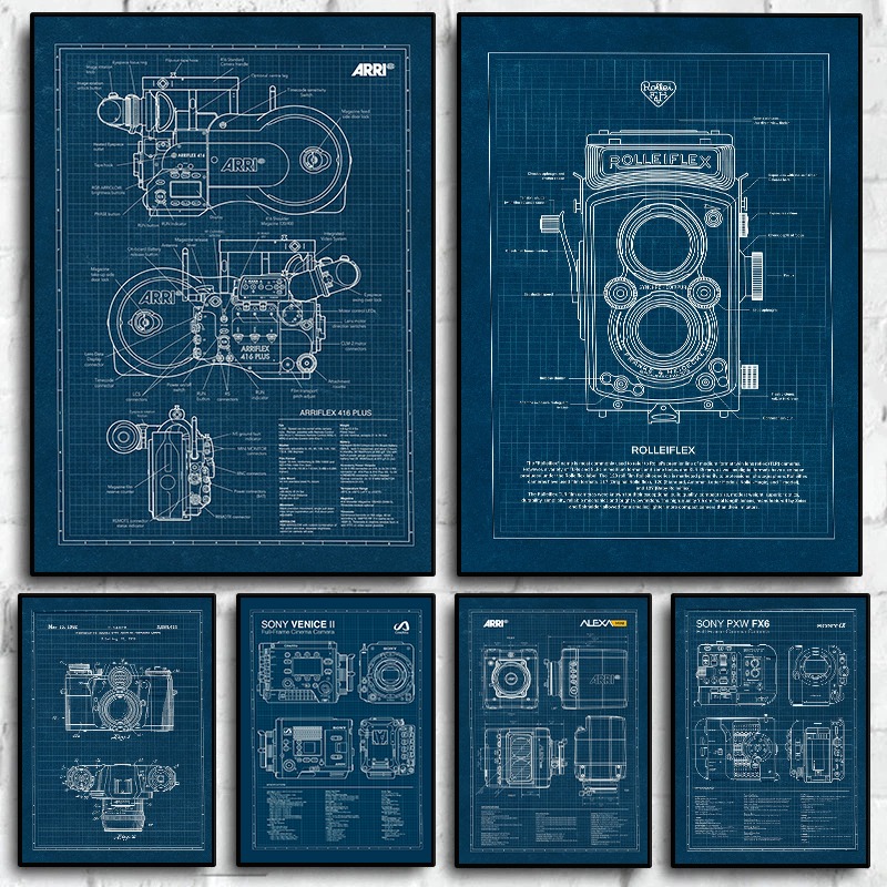 Vintage Home Cinema - Póster de proyecto de cámara Leica