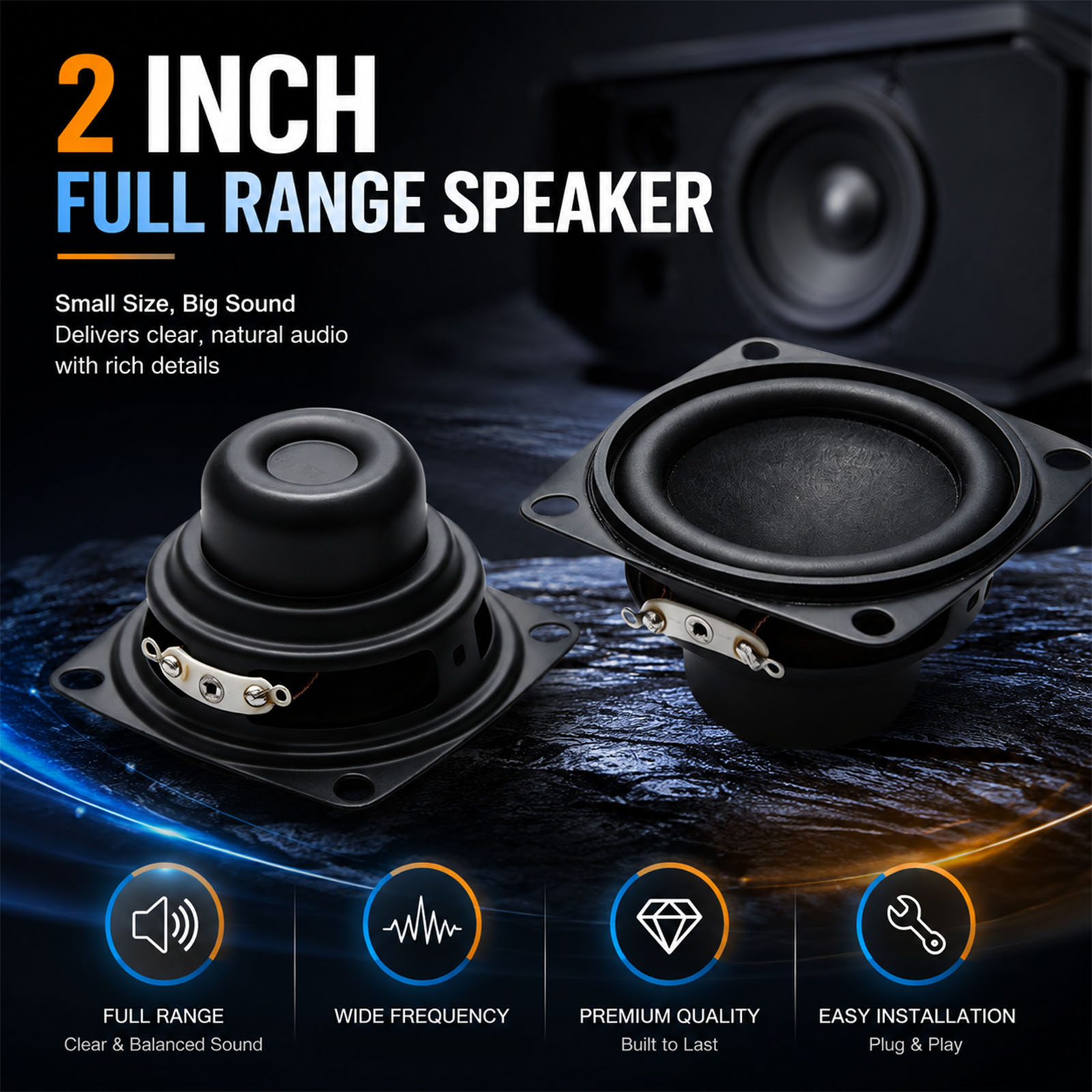 2 uds 2 pulgadas Mini altavoce - Home Cinema Jbl reseña y precio
