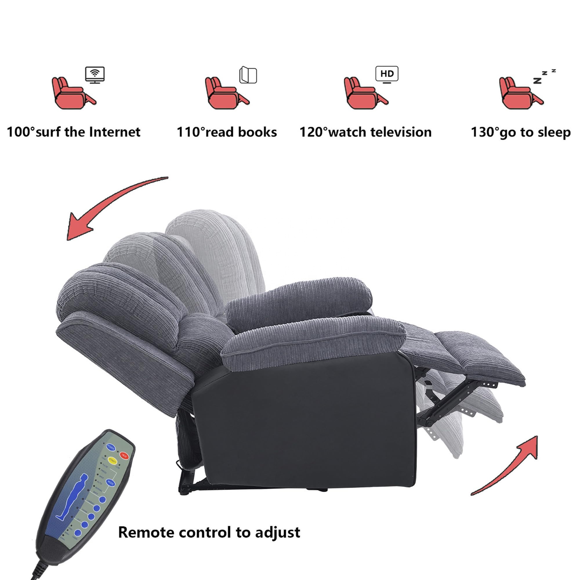 Silla reclinable moderna de lu - Home Cinema Recliner Chairs reseña y precio