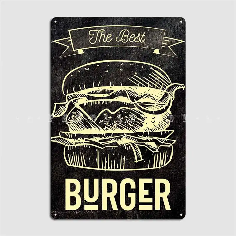 Cartel de Metal de comida rápi - Home Cinema Food reseña y precio