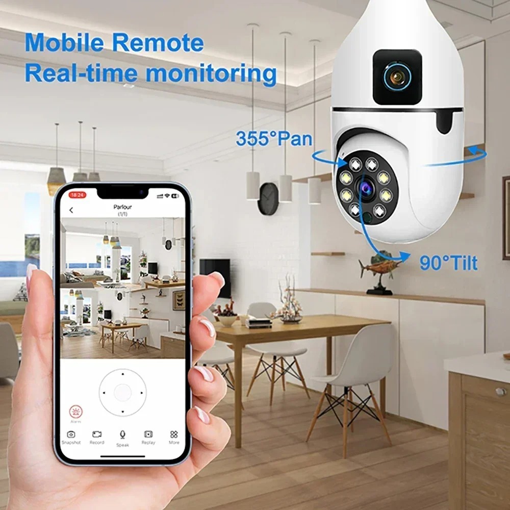 Cámara de seguridad con bombil - Home Cinema Wall Panels reseña y precio