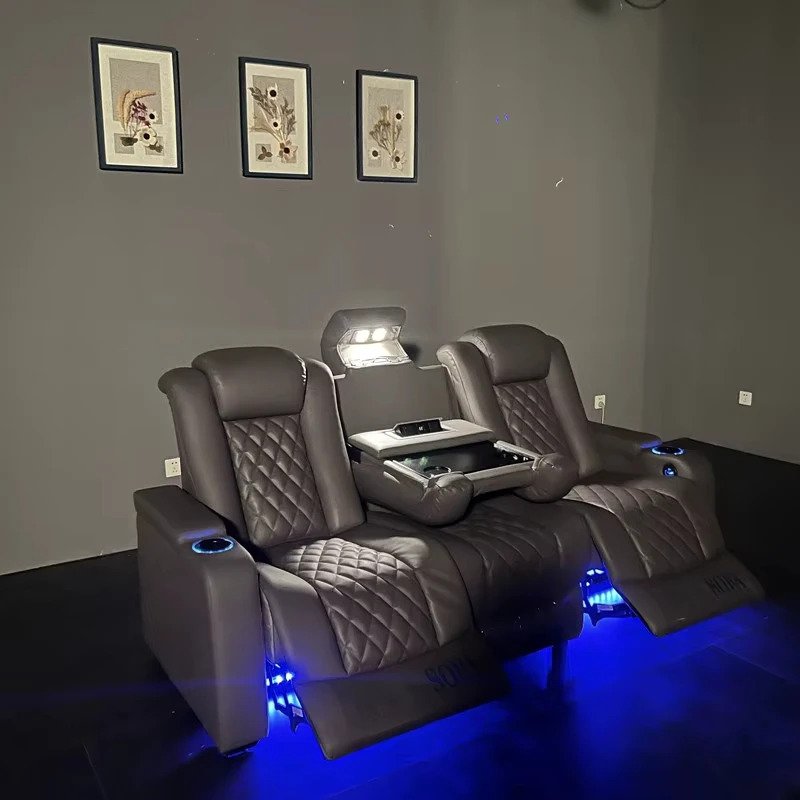 Sofá de Cine VIP de Cuero Genu - Home Cinema Recliner Chairs reseña y precio