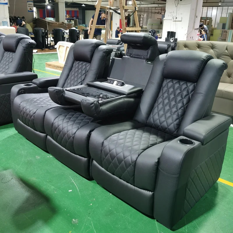 Sofá de Cine VIP de Cuero Genu - Home Cinema Recliner Chairs reseña y precio