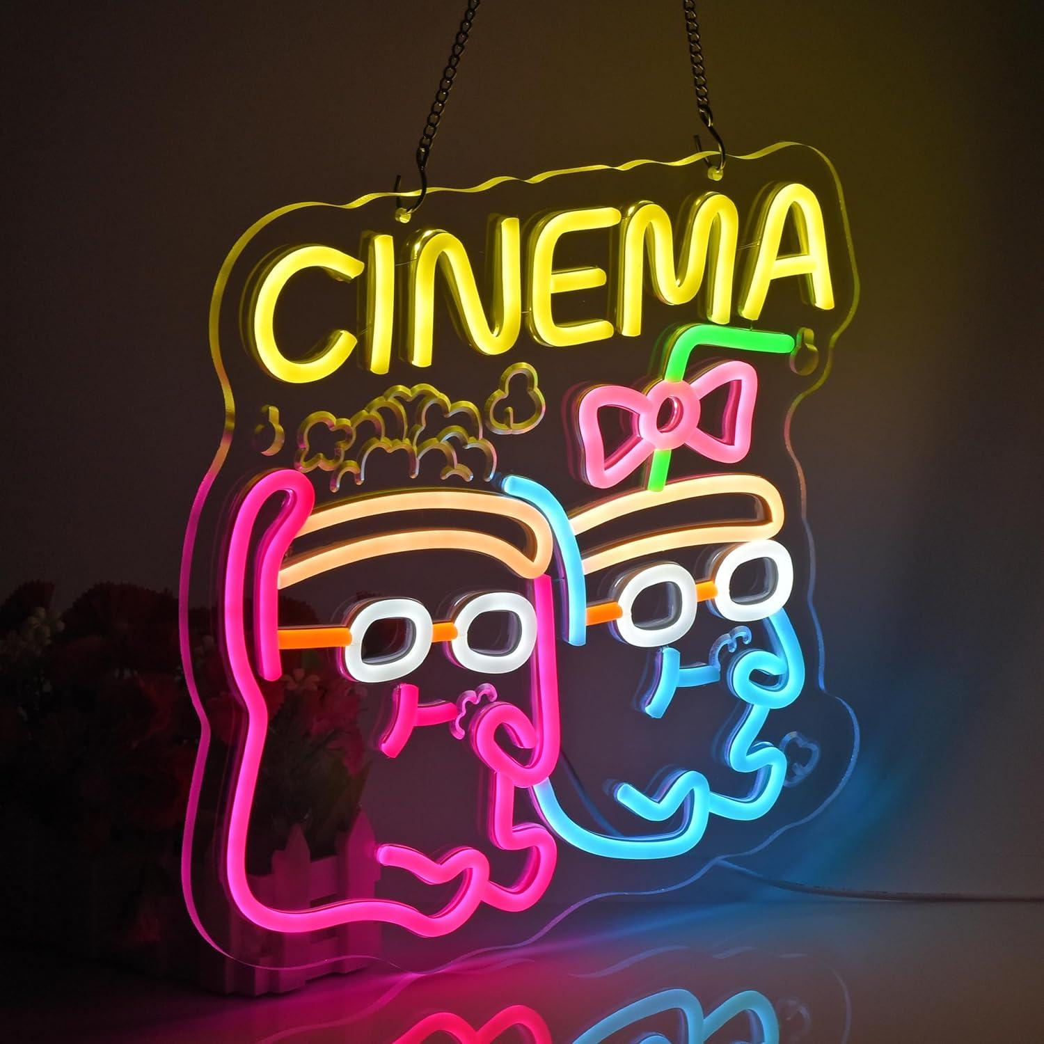 Letrero de Neón para Cine, Luc - Home Cinema Films reseña y precio