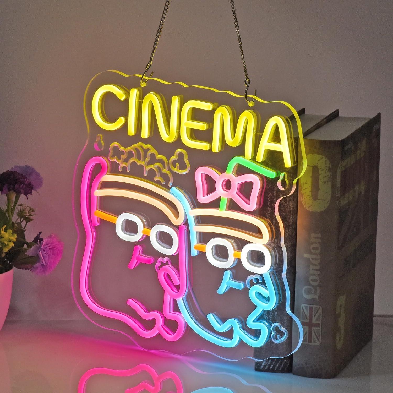Letrero de Neón para Cine, Luc - Home Cinema Films reseña y precio