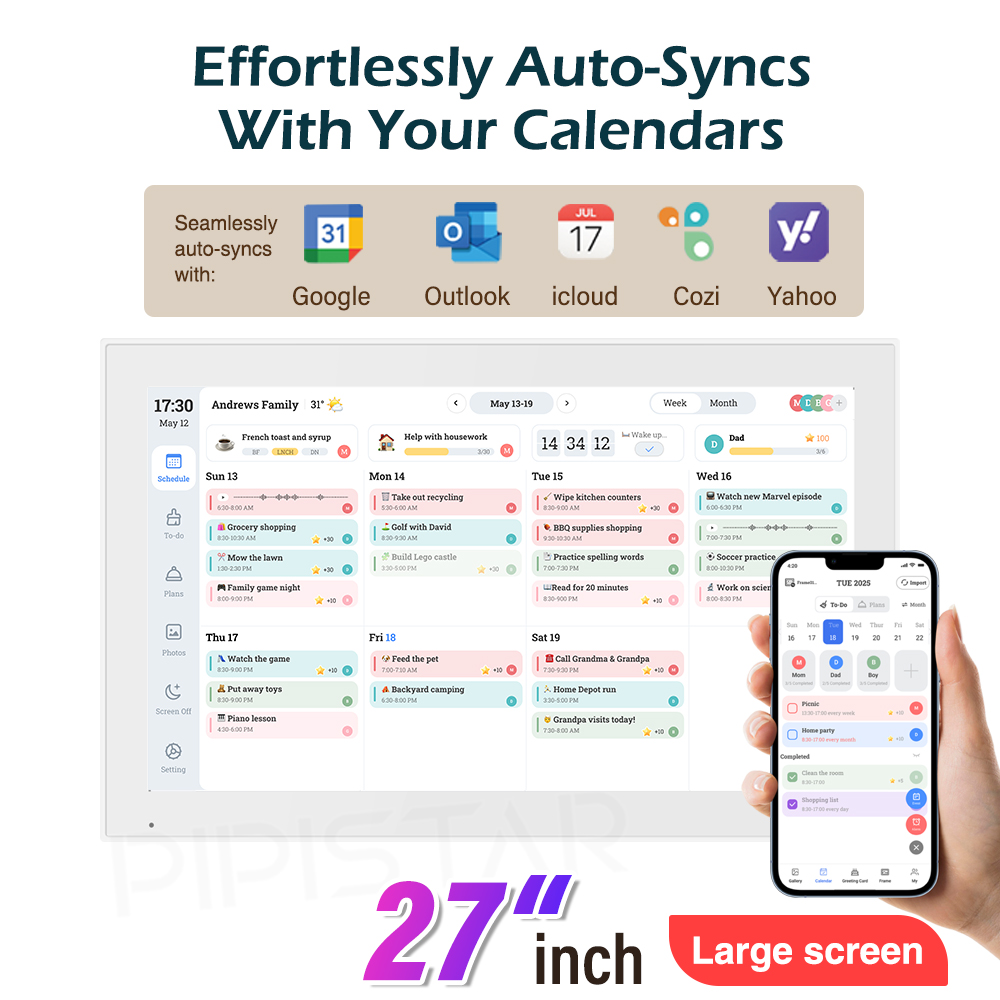 Calendario Digital Inteligente - Home Cinema Wall Panels reseña y precio