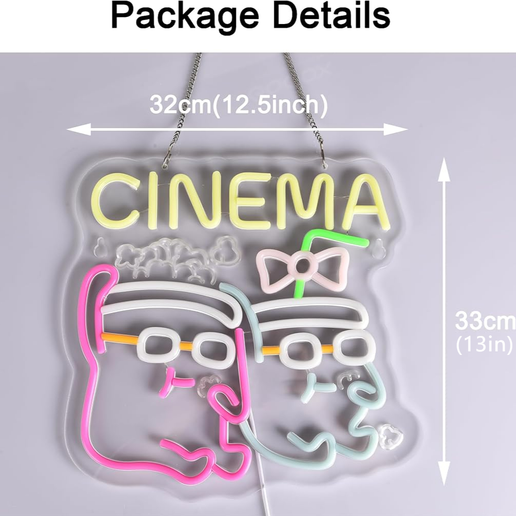 Letrero de Neón LED para Cine, - Home Cinema Films reseña y precio