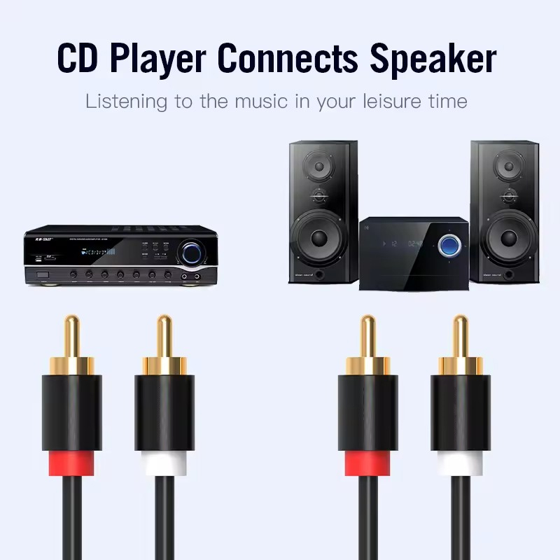 Cable RCA estéreo HIFI, Cable  - Home Cinema Heos reseña y precio