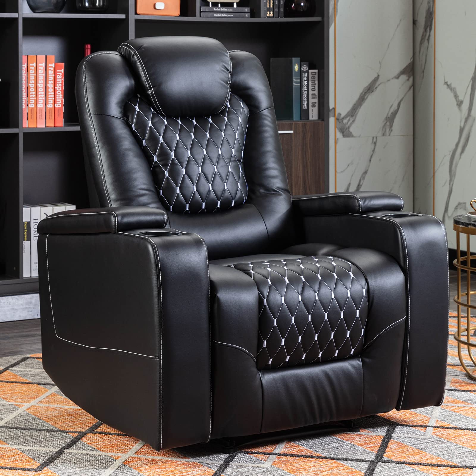 Silla reclinable eléctrica con - Home Cinema Recliner Chairs reseña y precio