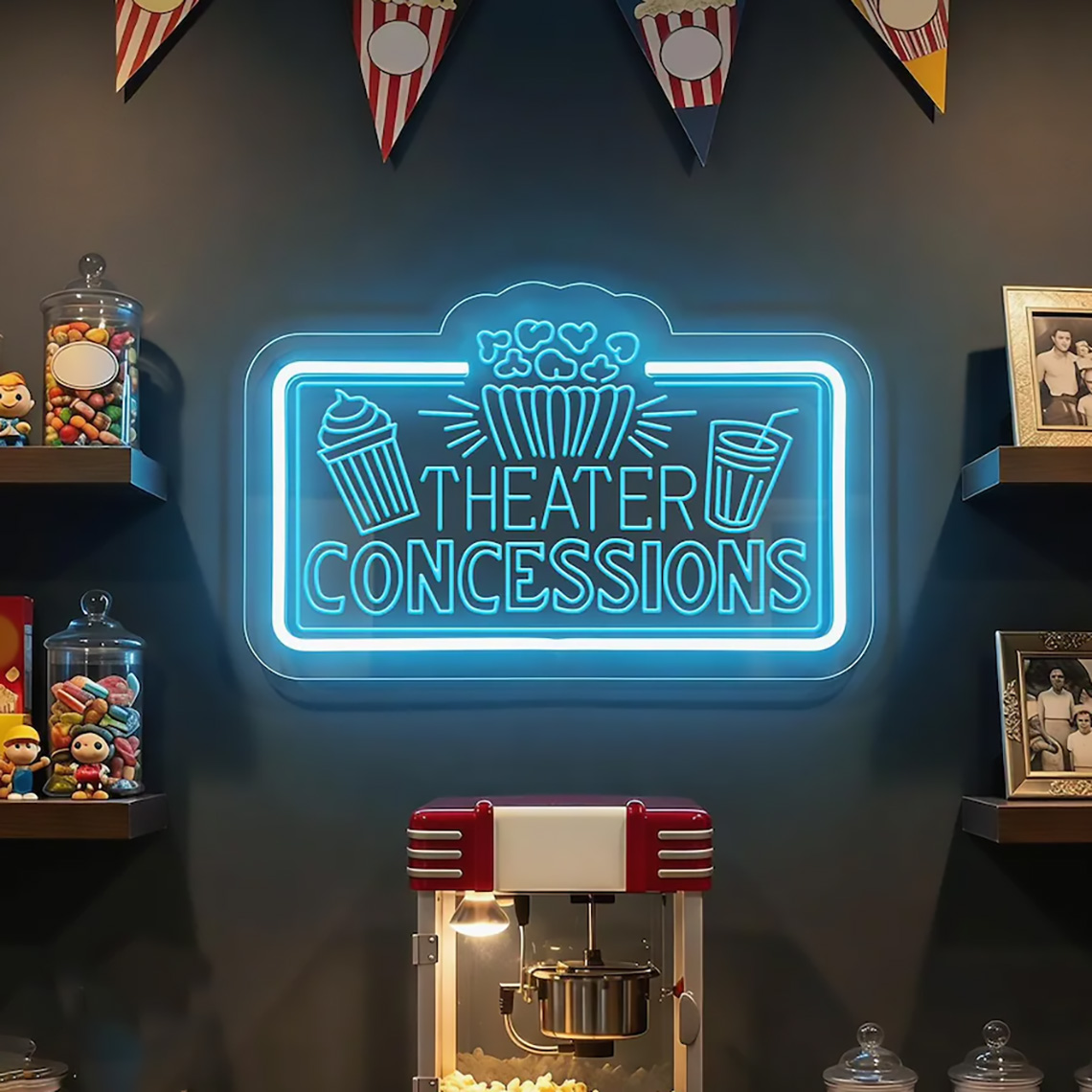 Letrero de Neón para Concesion - Home Cinema Food reseña y precio