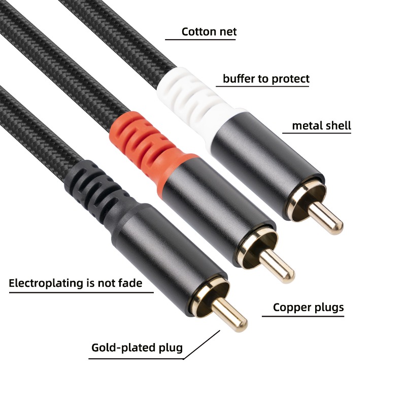 1/2/3M 1 RCA macho a 2 RCA Cab - Home Cinema Heos reseña y precio