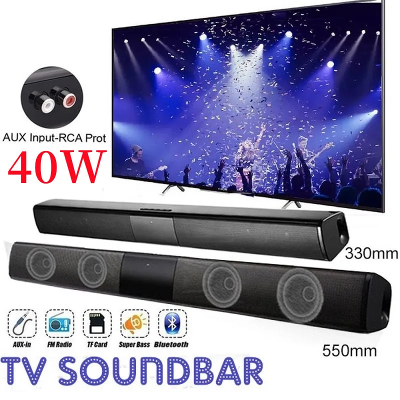 Barra de sonido portátil de 40 - Home Cinema Wireless Speakers reseña y precio