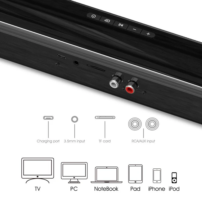 Barra de sonido portátil de 40 - Home Cinema Wireless Speakers reseña y precio