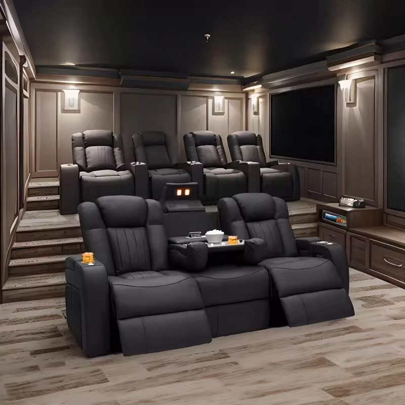 Juego de Sofás Reclinables de  - Home Cinema Recliner Chairs reseña y precio