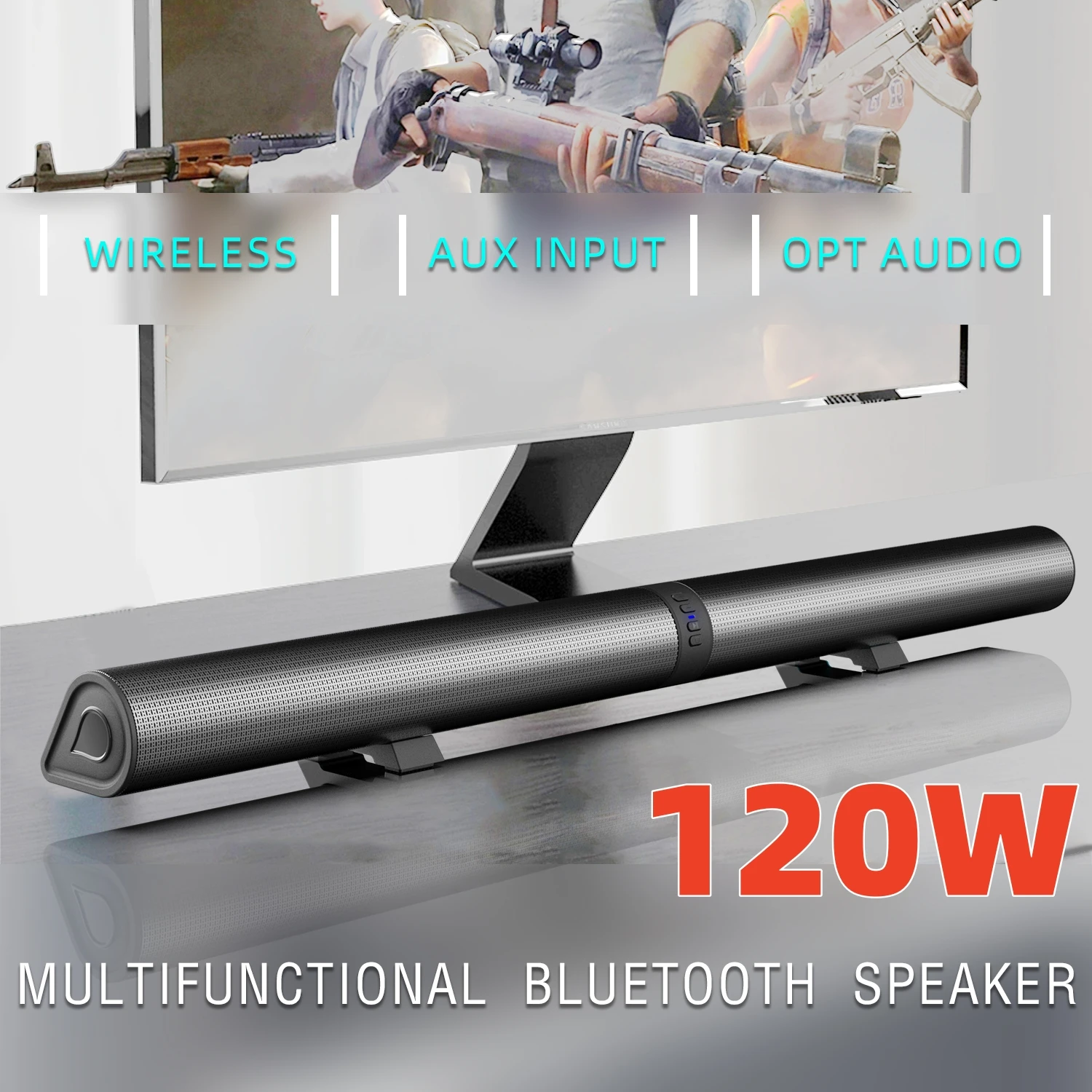 Barra de sonido FM, altavoces  - Home Cinema Wireless Speakers reseña y precio